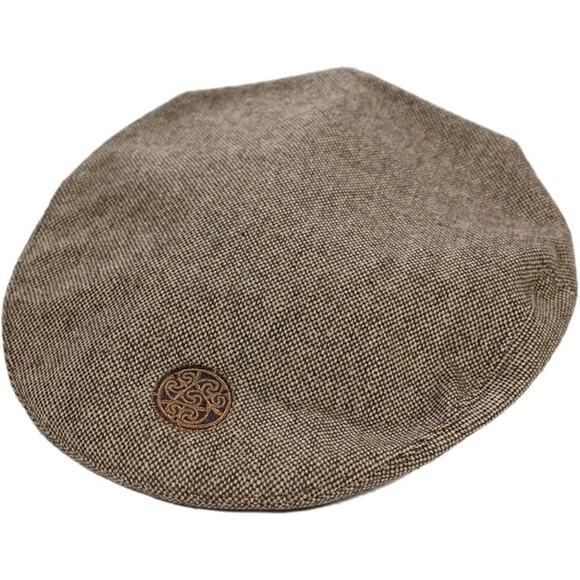 Patrick Francis Ireland Men Medium Tweed Flat Cap Dublin Souvenir NWT Wool Blend - Picture 1 of 9
